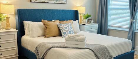 3 bedrooms, iron/ironing board, travel cot, WiFi