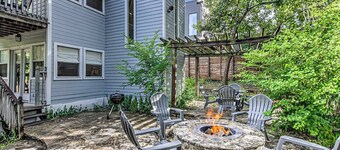 2BR + King Loft Suite w/Backyard & Fire Pit!