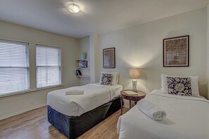 3 bedrooms, iron/ironing board, travel cot, WiFi