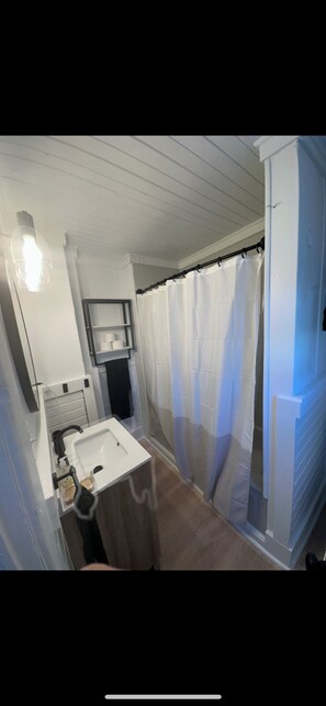 Hair dryer, towels, soap, toilet paper - 3-bedroom Modern Apartment (Michigan City)