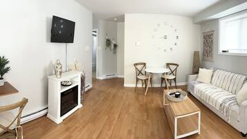 TV connectée, cheminée