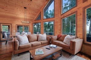 Smart TV, fireplace, video games