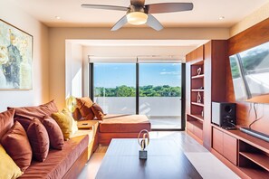 Living area - D410 Lorena Ochoa 4 Bedroom Apts (Playa del Carmen)