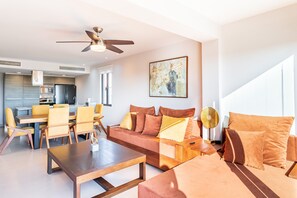 Living area - D410 Lorena Ochoa 4 Bedroom Apts (Playa del Carmen)