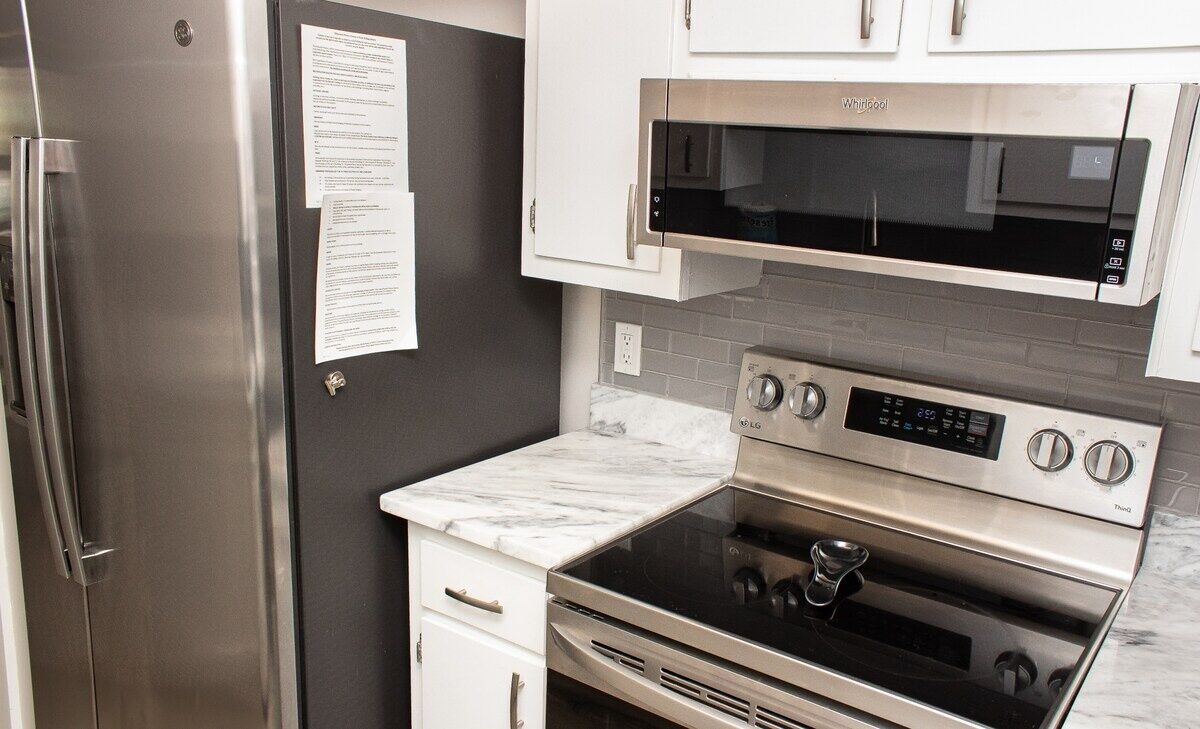 Appartement, 2 slaapkamers | Privékeuken | Een koelkast, een oven, een koffiezetapparaat/waterkoker