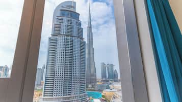 Basic-Apartment, Balkon, Stadtblick | Blick auf die Stadt