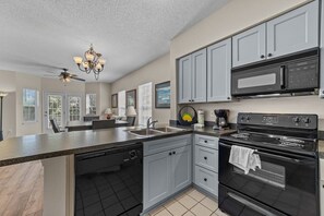 Condo, 2 Bedrooms | Private kitchen | Fridge, oven, stovetop, coffee/tea maker - Legends 4595 Unit C 2 Bedroom Condo (Myrtle Beach)