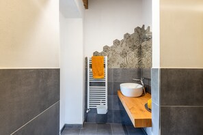 Regadera, secadora de cabello, toallas 