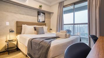 Desk, laptop workspace, free WiFi