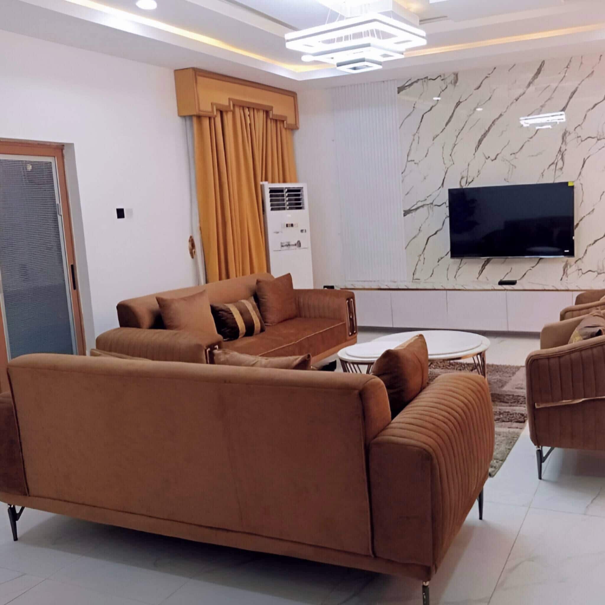 Apartment, 3 Bedrooms, Smoking, Balcony | Living area