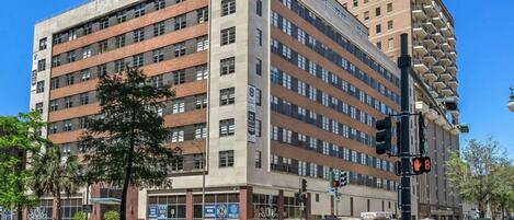 Overnatningsstedets facade