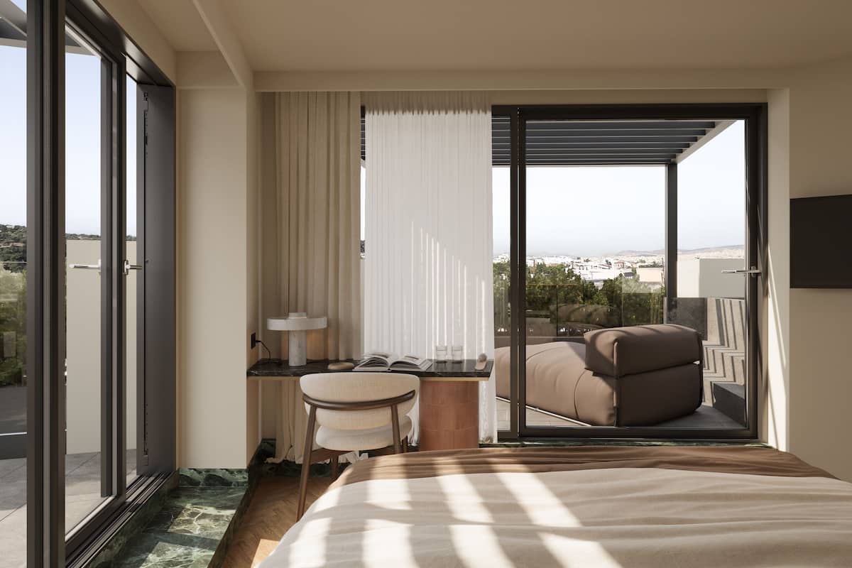 Deluxe suite, uitzicht op de stad | Een strijkplank/strijkijzer, gratis wifi