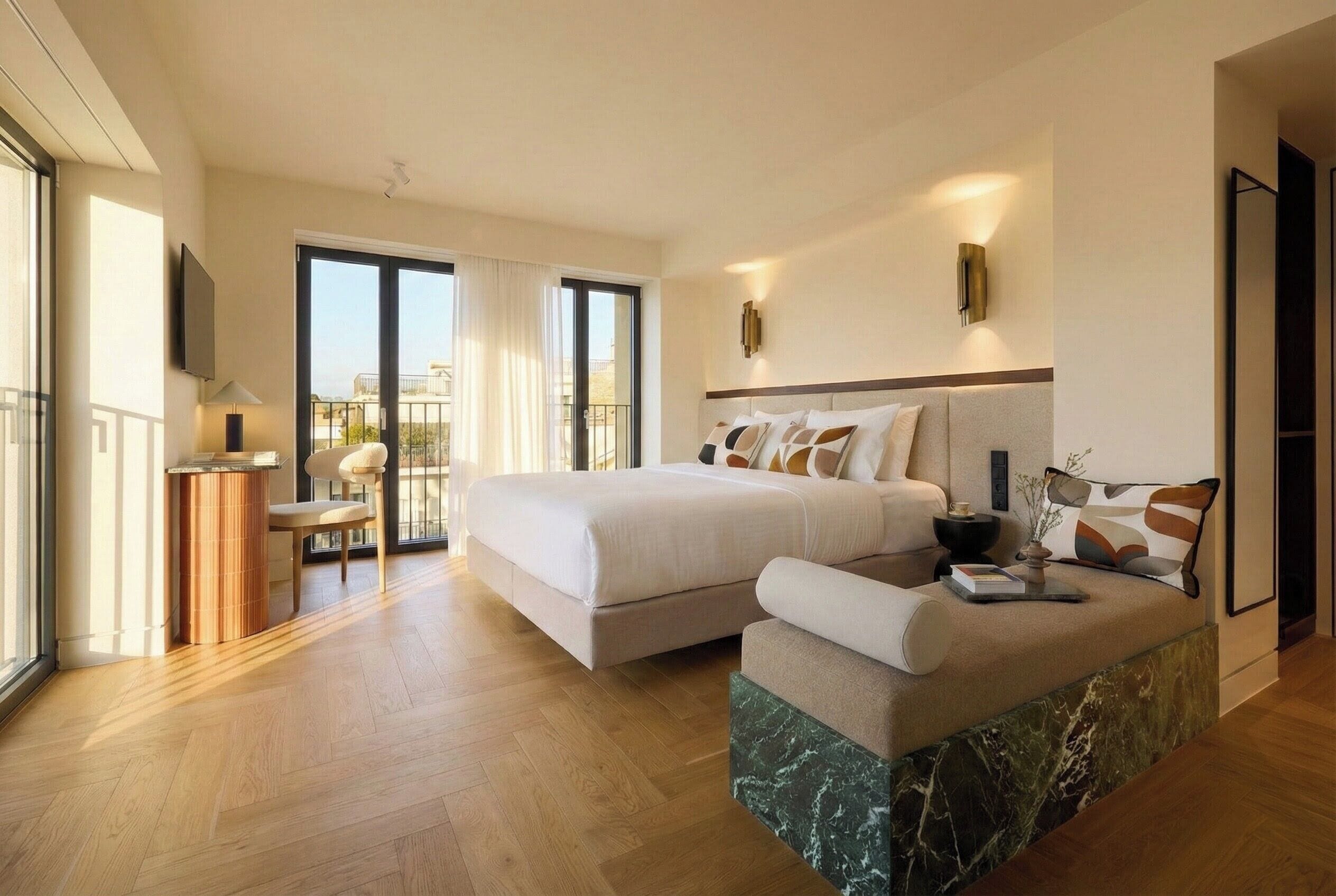 コンフォート ダブルルーム シティビュー | ミニバー、アイロン / アイロン台、WiFi (無料)、ベッドシーツ