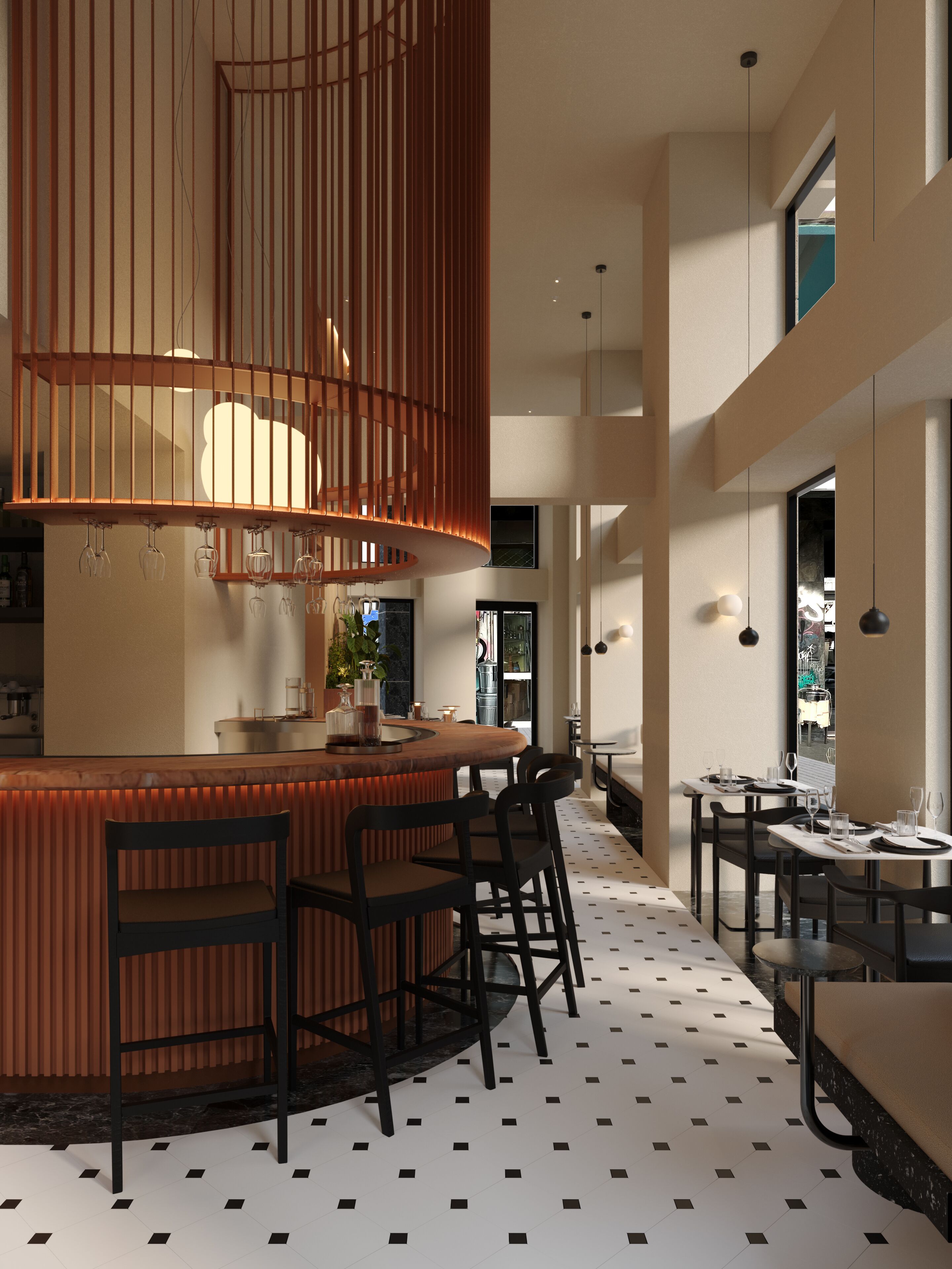 Sala de estar en el lobby