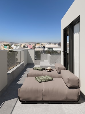 Acropolis Suite with Private Plunge Pool | Balcony view