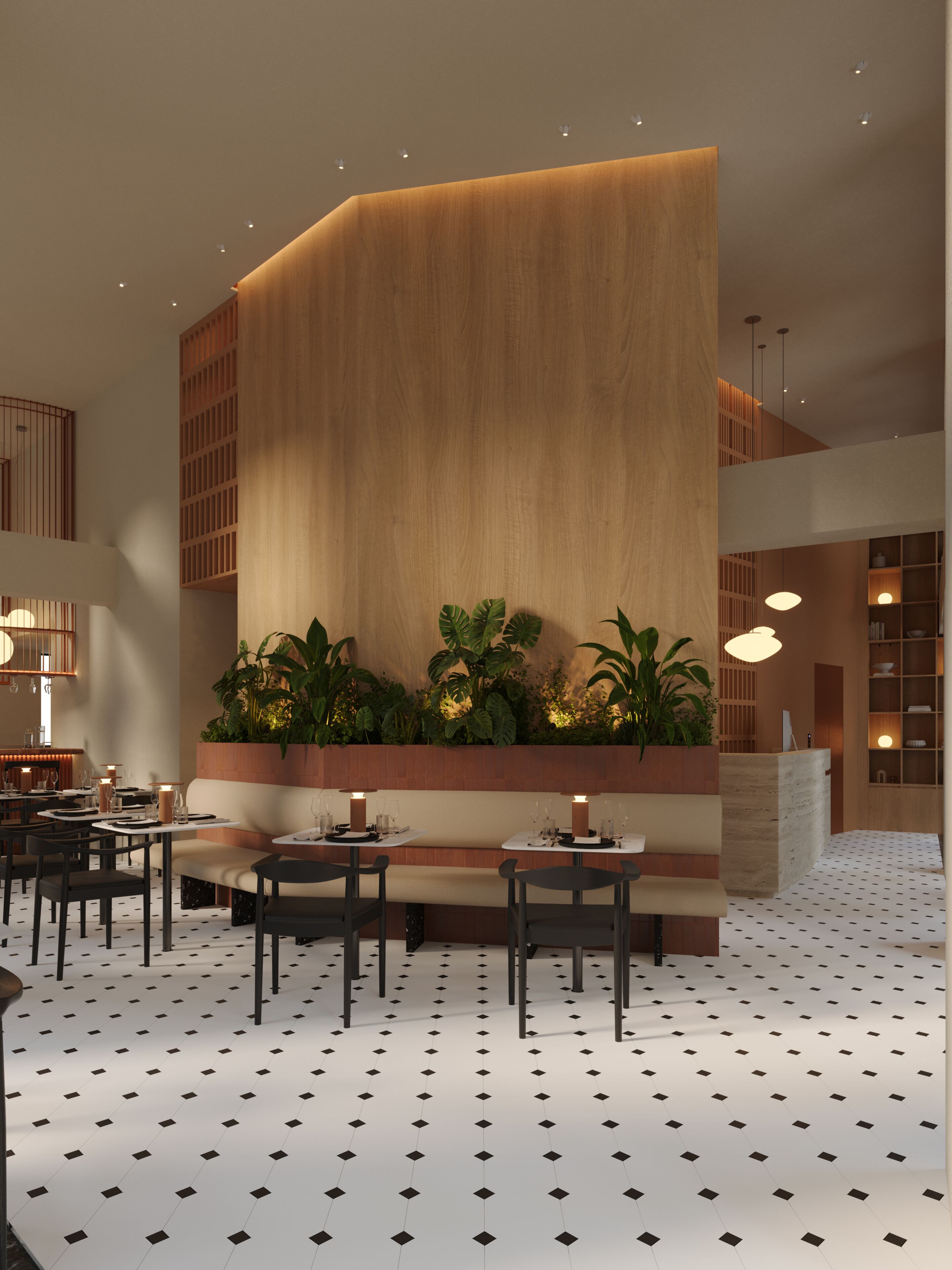 Sala de estar en el lobby