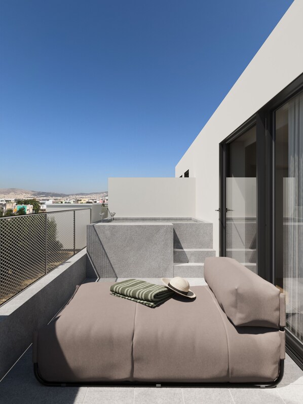 Suíte luxo, vista para a cidade | Vista do quarto