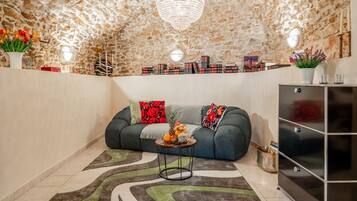 TV, DVD player, stereo