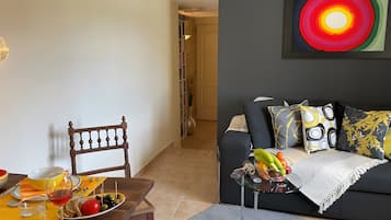 TV, DVD player, stereo