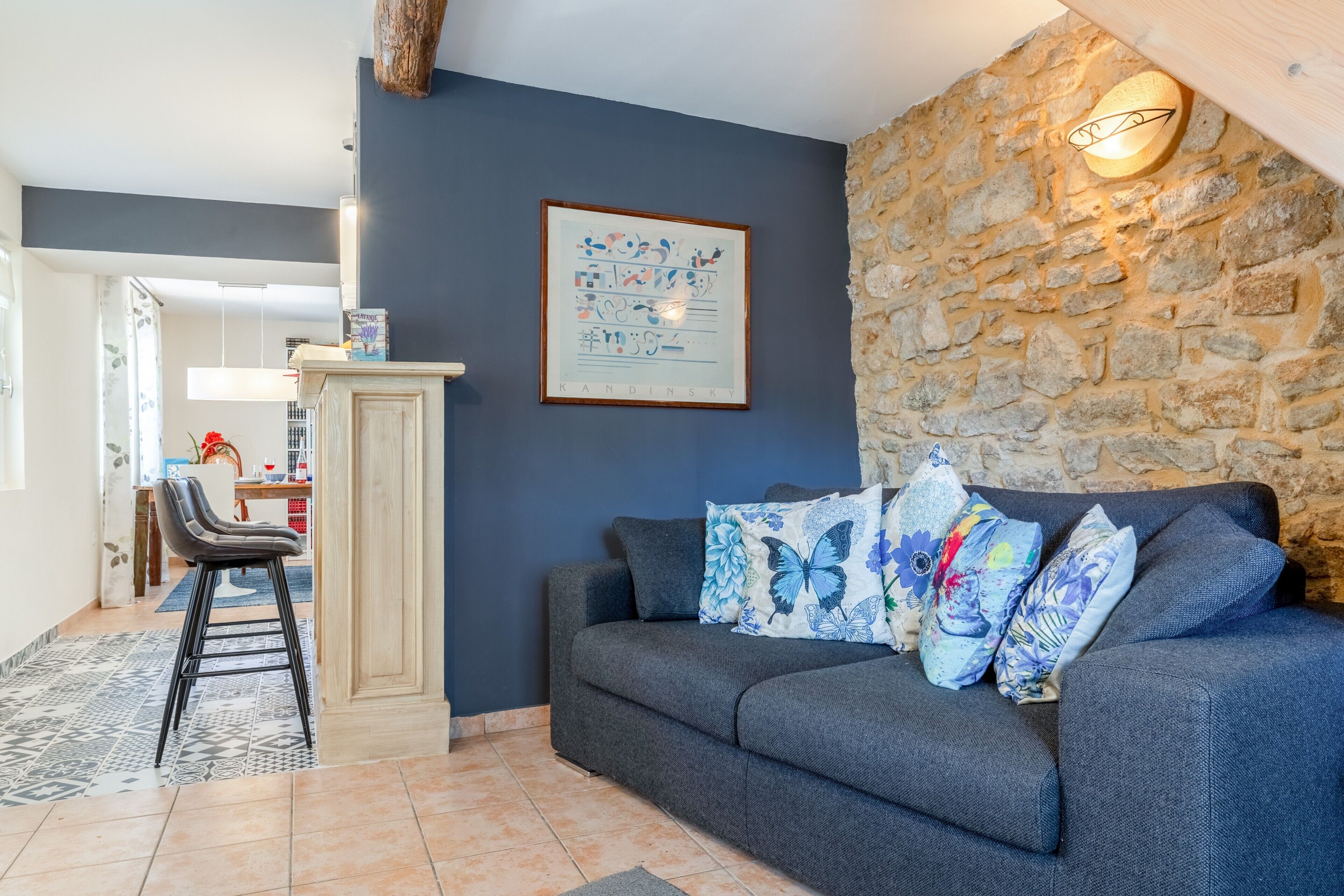 TV, DVD player, stereo