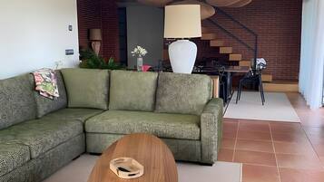 Televisie en een open haard