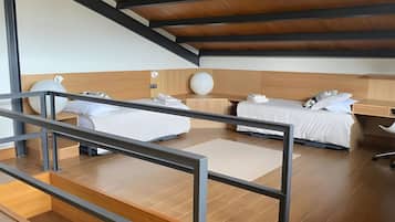 Een strijkplank/strijkijzer, wifi, beddengoed