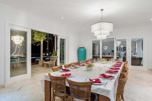 Dining - 8BR Oceanfront Golf Estate with Private Gym (Punta Cana)