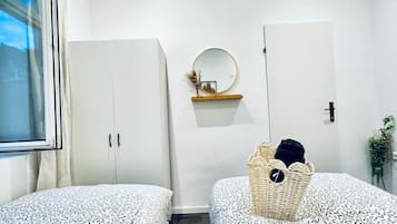 1 habitación y ropa de cama