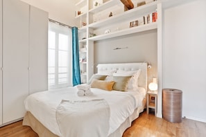 Iron/ironing board, cots/infant beds, free WiFi, bed sheets