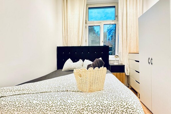 1 slaapkamer, beddengoed