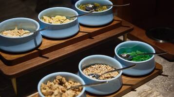 Daily self-service breakfast for a fee