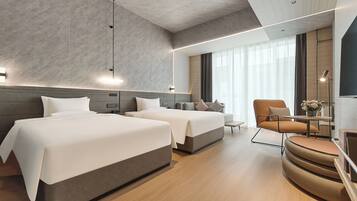 Quarto executivo, 2 camas de solteiro