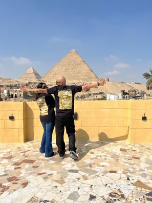 Rooftop terrace - Great Pyramid View Inn (Giza)