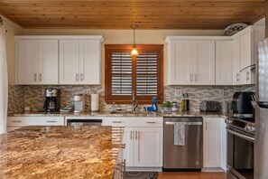 Fridge, microwave, oven, stovetop - Ocean Views, Pet Friendly, Pool, Walk To Beach! (Nags Head)