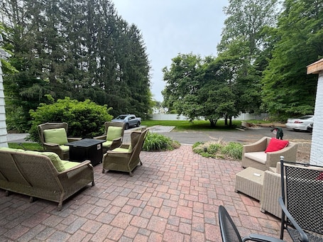 Terrace/patio. The Old Avon 1800 Manor