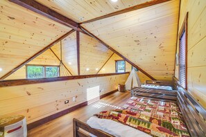 Casa de lujo, para no fumadores, vista al lago | Área de sala de estar