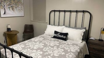 2 slaapkamers, een strijkplank/strijkijzer, wifi, beddengoed