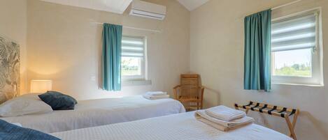 3 室のベッドルーム、WiFi、ベッドシーツ