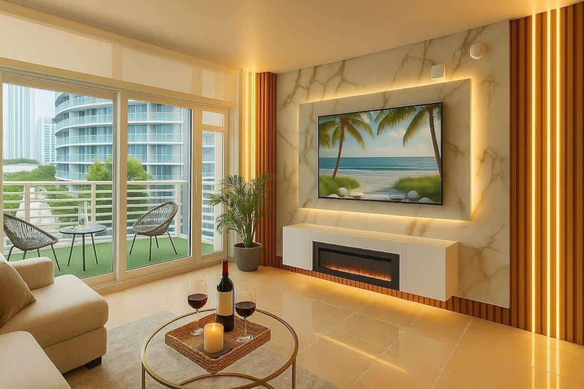 Condo, Balcony, City View | Living area