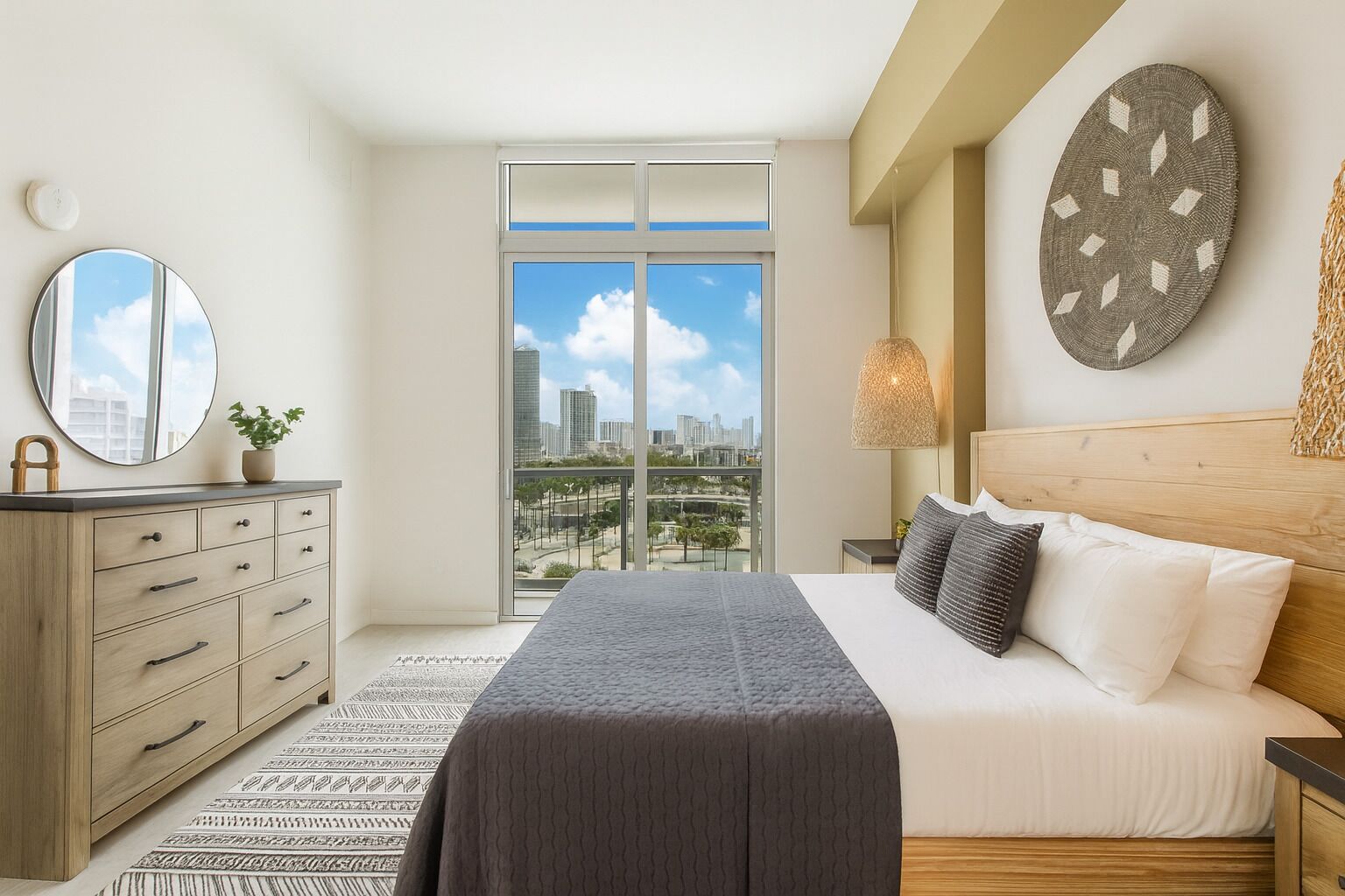 Luxury Condo, Ocean View | Memory foam beds, in-room safe, desk, laptop workspace