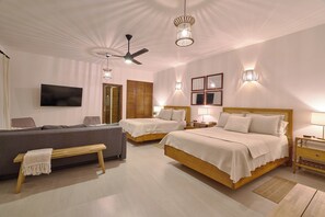 4 chambres, bureau, fer et planche à repasser, accès au Wi-Fi (inclus)