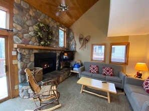 TV, fireplace, table tennis