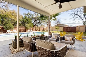 A heated pool