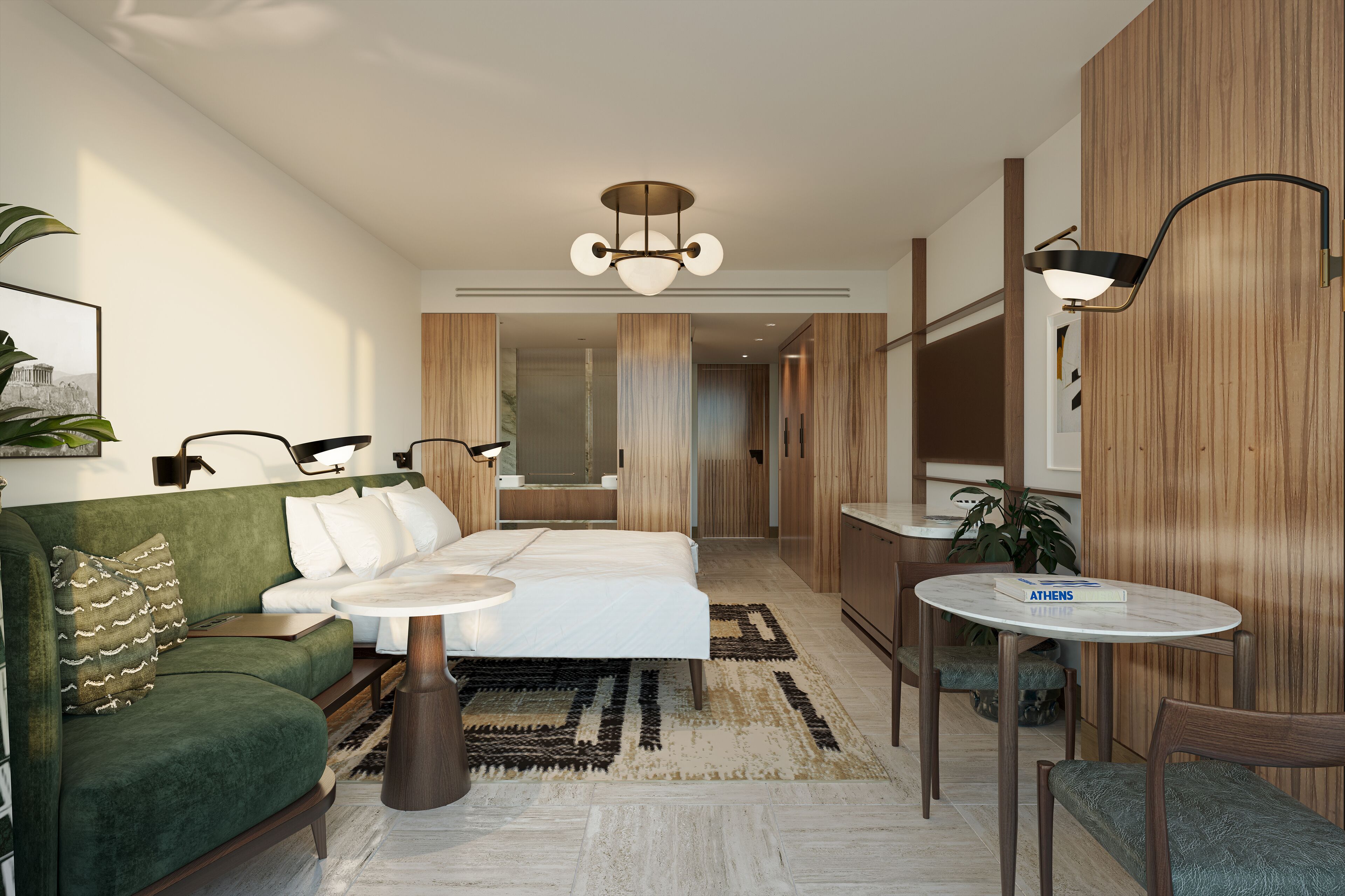 Literie hypoallergénique, minibar, coffre-fort pour ordinateur portable