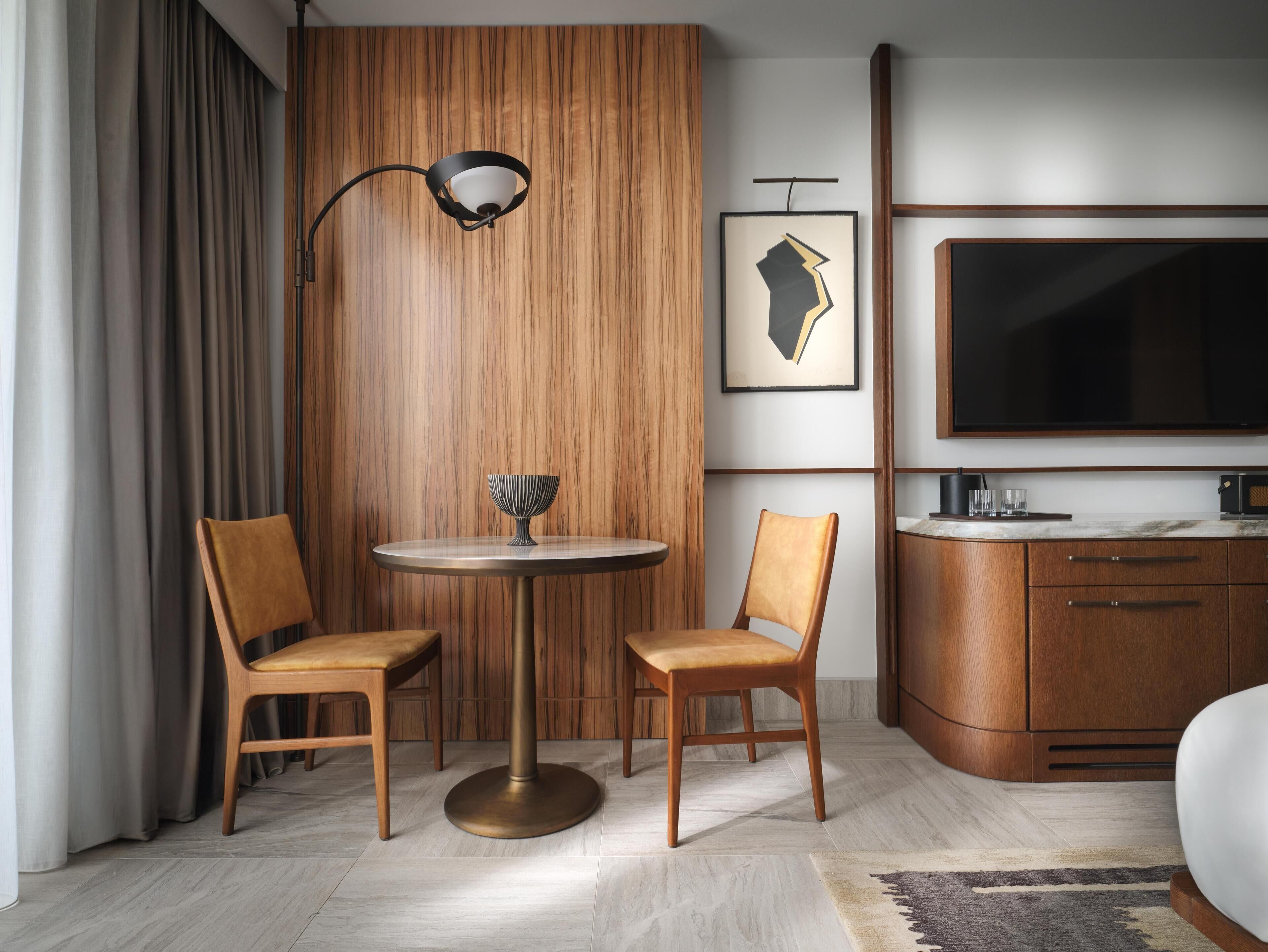 Hypo-allergenic bedding, minibar, in-room safe, laptop workspace