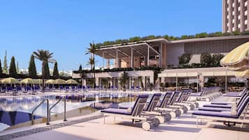 Indoor pool, seasonal outdoor pool