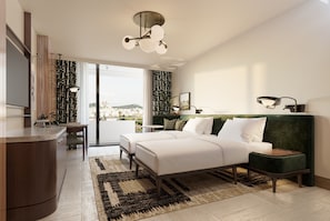 Hypo-allergenic bedding, minibar, in-room safe, laptop workspace