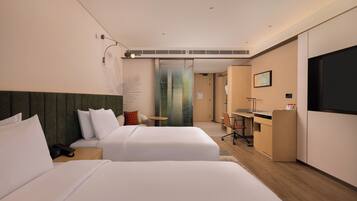 Room, 2 Twin Beds (High Floor) | Down comforters, memory foam beds, free minibar items, in-room safe