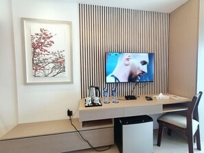 Desk, laptop workspace