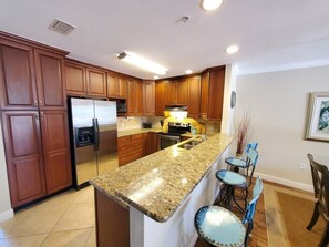 Condo, Multiple Beds, Patio, Pool View (Ocean Reef 306) | Private kitchen